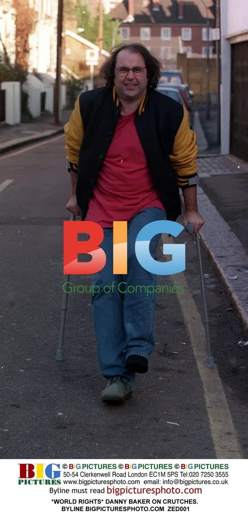 Danny Baker on Crutches