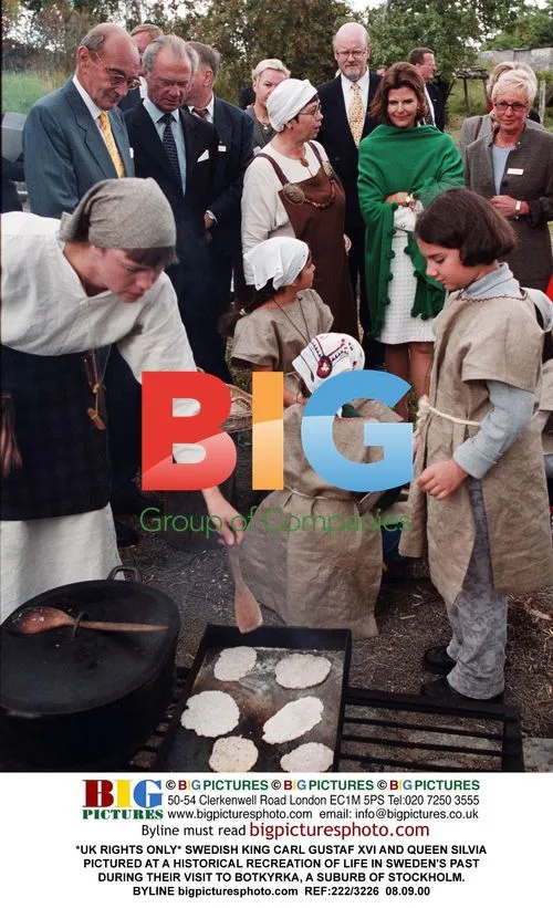 King Carl Gustaf XVI and Queen Silvia at Swedish Historical Recreation