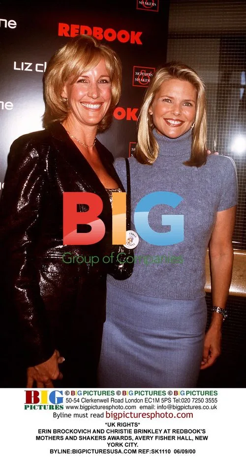 Erin Brockovich and Christie Brinkley at Redbook's Mothers and Shakers Awards