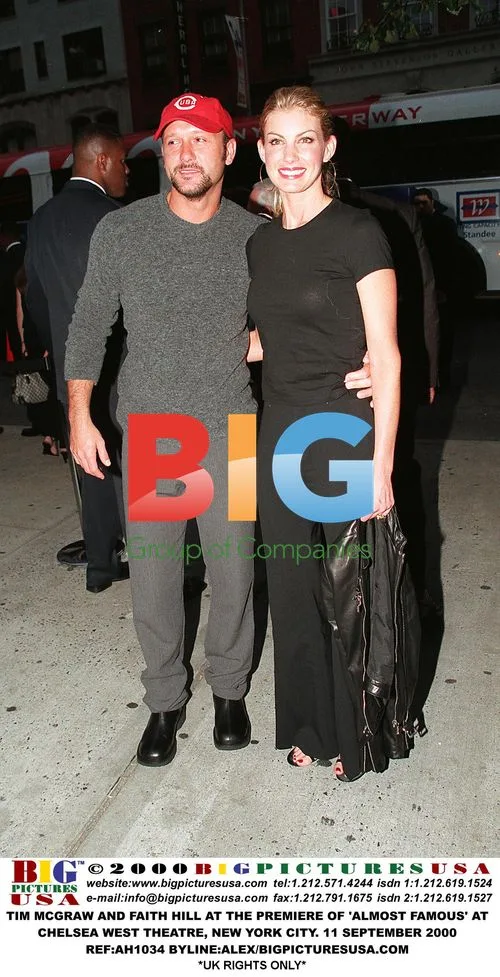 Tim McGraw and Faith Hill at 'Almost Famous' Premiere