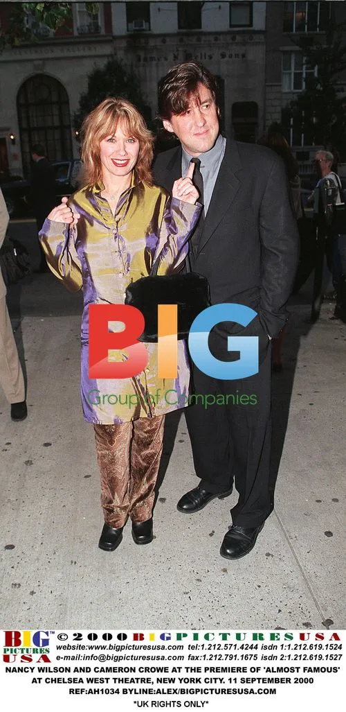 NANCY WILSON AND CAMERON CROWE at 'ALMOST FAMOUS' NYC premiere