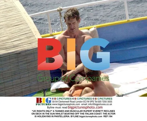 Rupert Everett Relaxes on Boat in Italy
