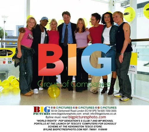 S Club 7 & Portillo at Tesco Launch