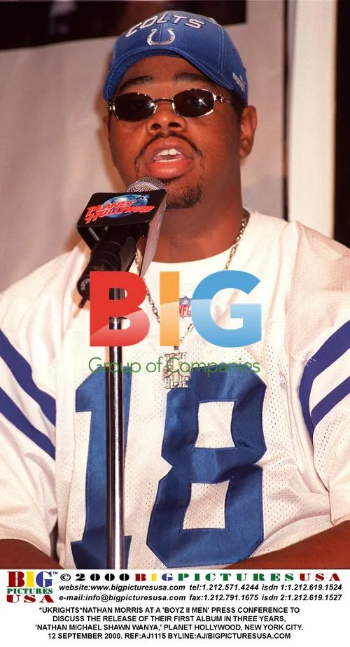 Nathan Morris at Boyz II Men Press Conference