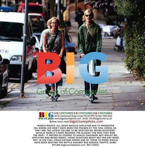 Natalie Appleton and Donna Air Spotted on Micro Scooters