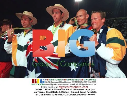 Winning 4x200m Men's Relay Team