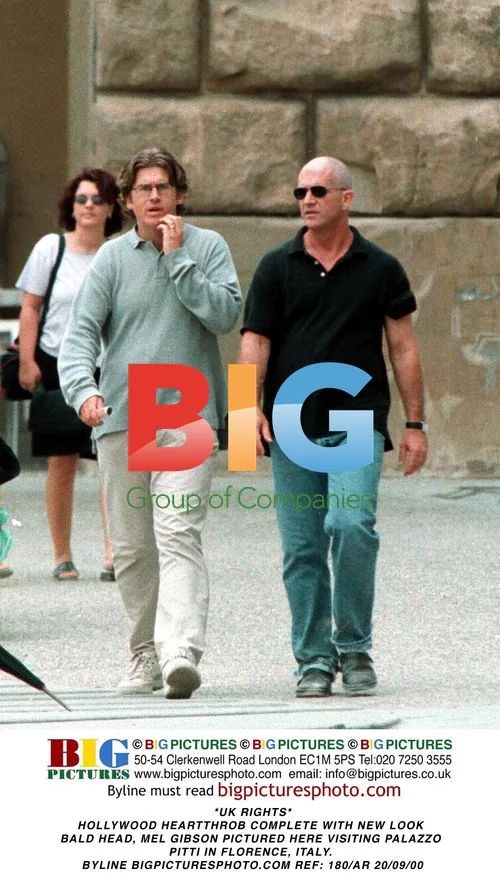 Mel Gibson Visits Palazzo Pitti in Florence