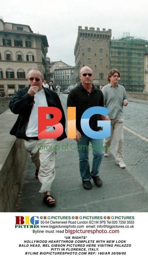 Mel Gibson Visits Palazzo Pitti in Florence