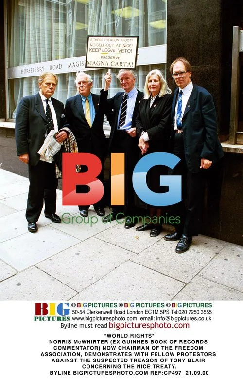 Norris McWhirter Protests Blair's Treason