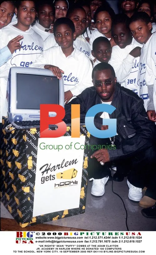 Puffy Combs Donates Computers to Harlem School