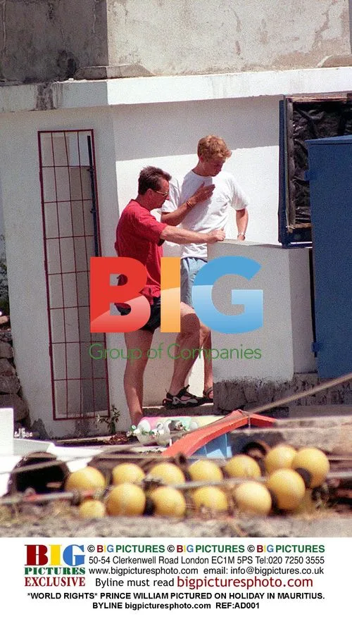 Prince William on Holiday in Mauritius
