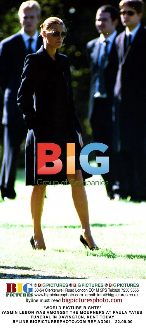Yasmin Lebon at Paula Yates Funeral