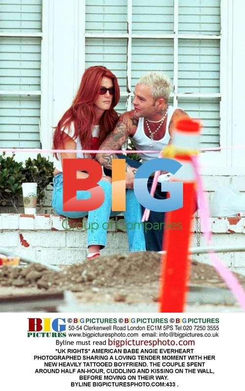 Angie Everheart with Tattooed Boyfriend