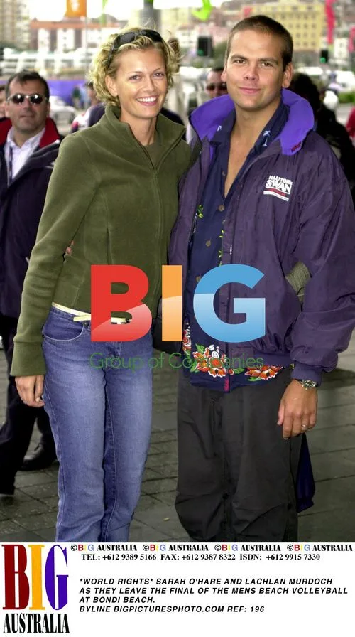 Sarah O'Hare and Lachlan Murdoch at Beach Volleyball