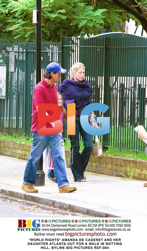 Amanda de Cadenet and daughter Atlanta in Notting Hill