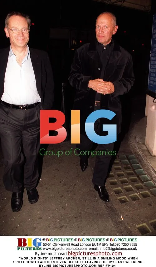 Jeffrey Archer and Steven Berkoff Leaving The Ivy