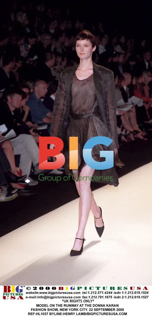 Model on Runway at Donna Karan Show