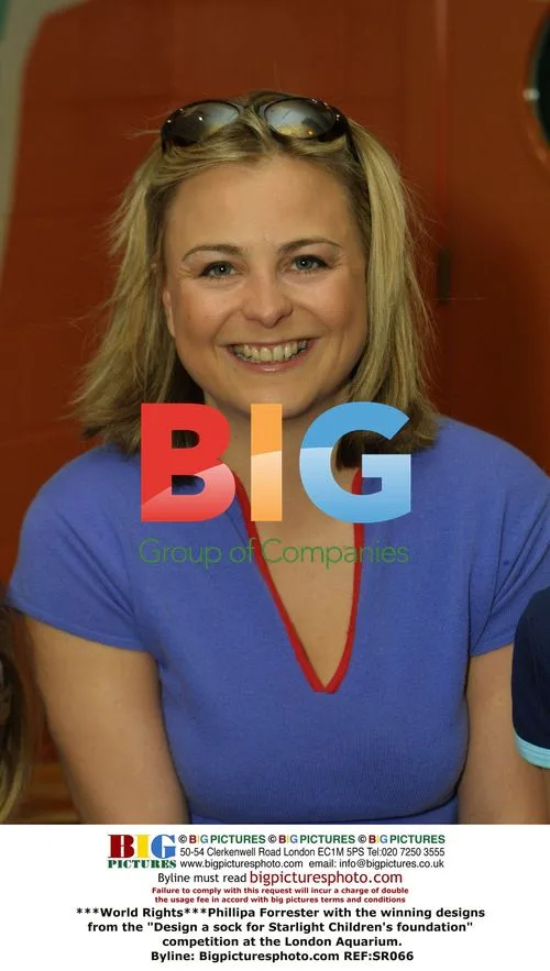 Phillipa Forrester with Starlight Children's Foundation Socks