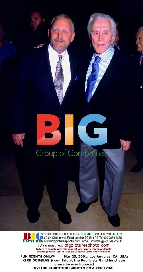 Kirk Douglas & son Eric at Publicists Guild luncheon