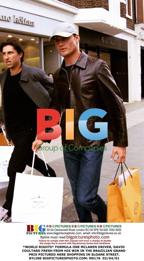 David Coultard shopping in Sloane Street