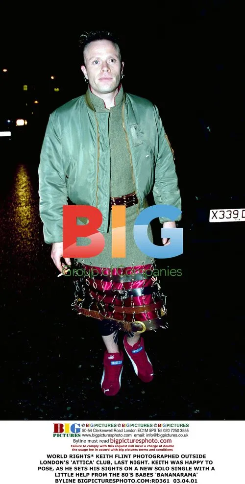Keith Flint Photographed Outside London Club