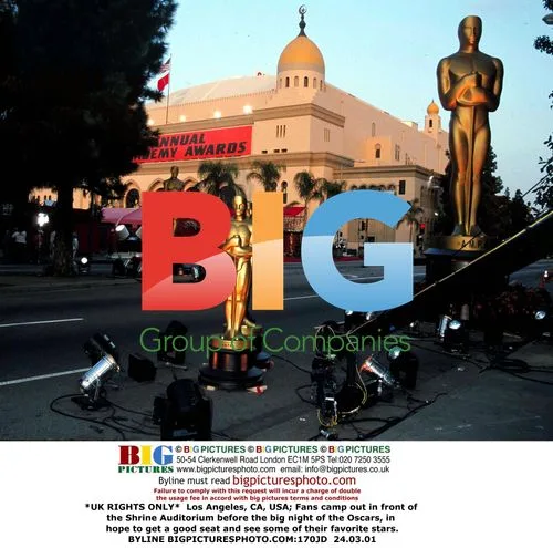 Fans camp outside Oscars venue in Los Angeles