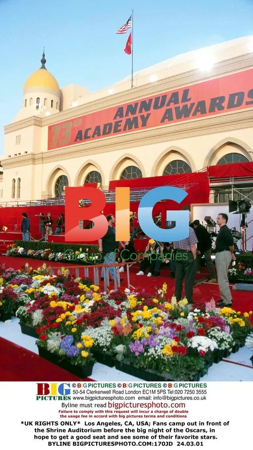 Fans Camp Out for Oscars at Shrine Auditorium
