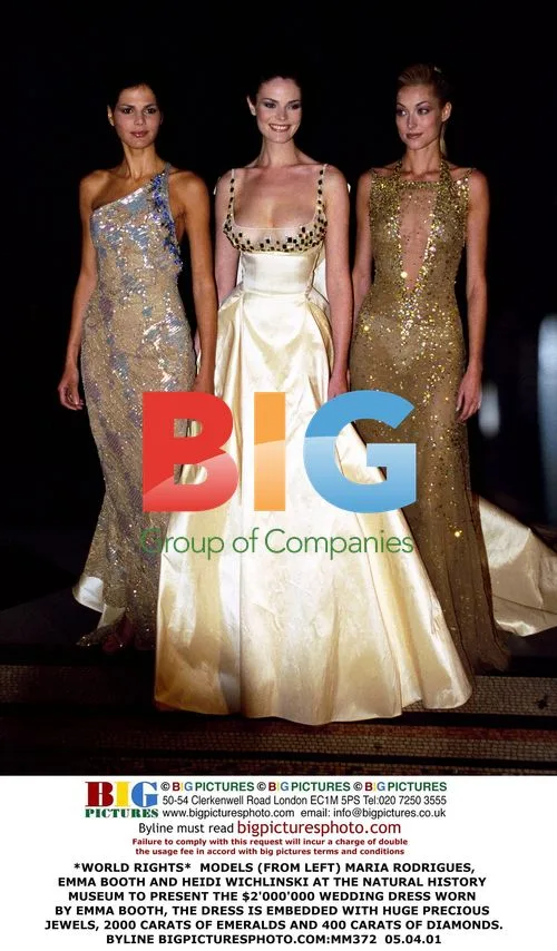 MODELS UNVEIL $2M DIAMOND WEDDING DRESS
