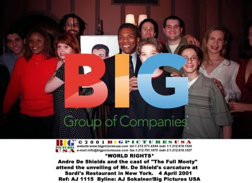 Andre De Shields and 'The Full Monty' Cast at Sardi's