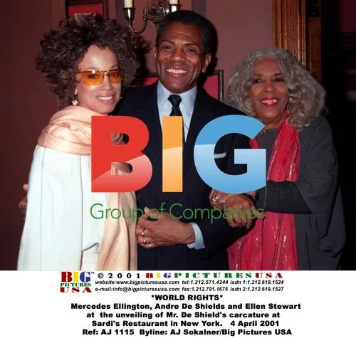 Mercedes Ellington, Andre De Shields and Ellen Stewart at Sardi's