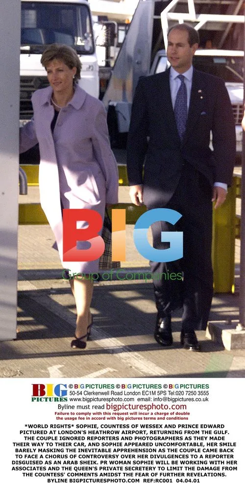 Sophie & Prince Edward Arrive at Heathrow