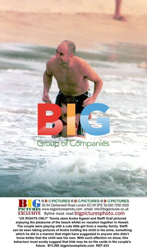 Tennis Stars Andre Agassi and Steffi Graf on Hawaii Vacation