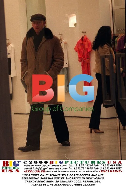 Boris Becker and girlfriend shopping