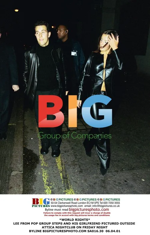 Lee from Steps and Girlfriend Outside Attica Nightclub