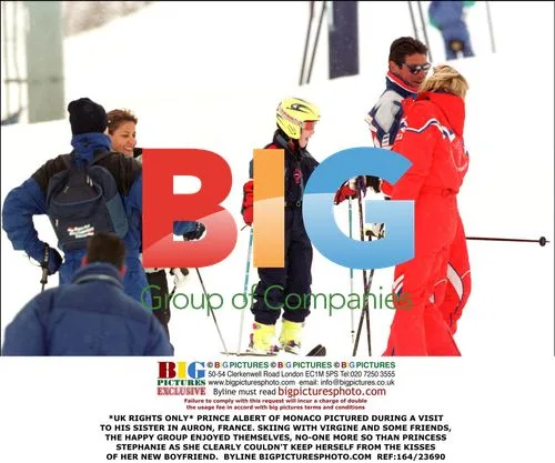 Prince Albert and Princess Stephanie on Ski Trip