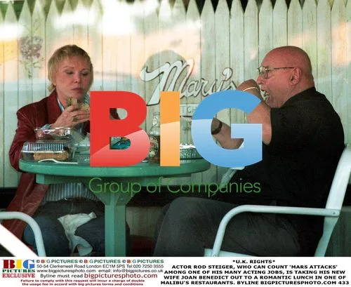Rod Steiger Takes Wife to Malibu Lunch