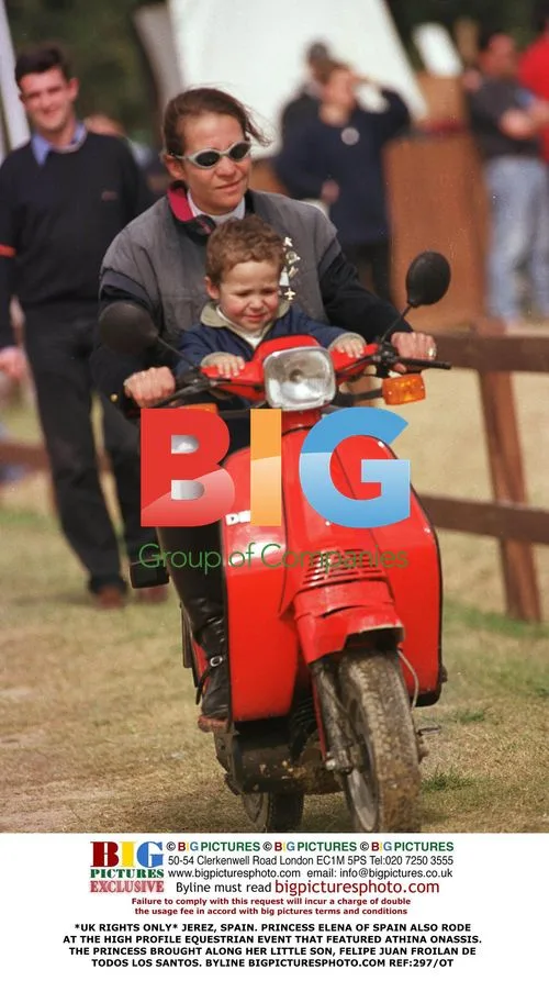 Princess Elena and Son at Equestrian Event in Spain