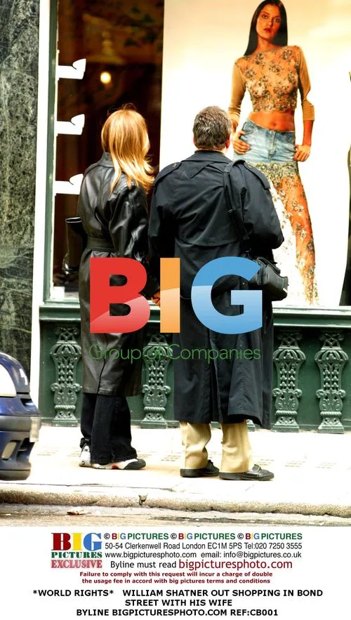 William Shatner Out Shopping on Bond Street