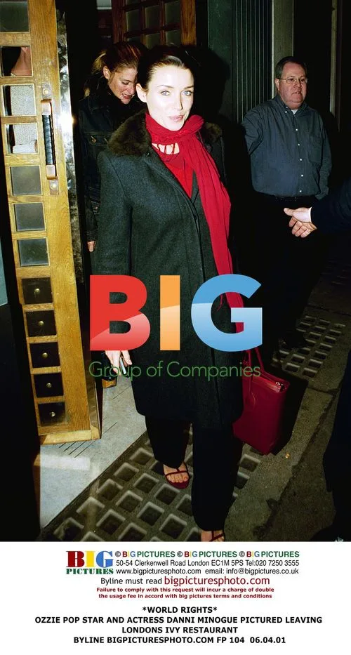 Danni Minogue leaving London's Ivy Restaurant