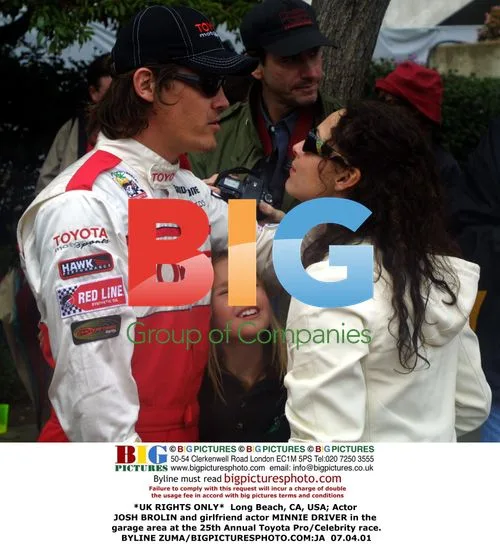 Josh Brolin and Minnie Driver at Toyota Pro/Celebrity race