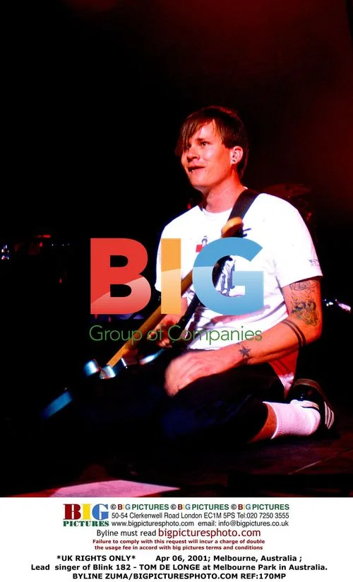 Blink-182 singer Tom DeLonge at Melbourne Park