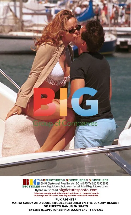 Maria Carey and Louis Miguel in Puerto Banus