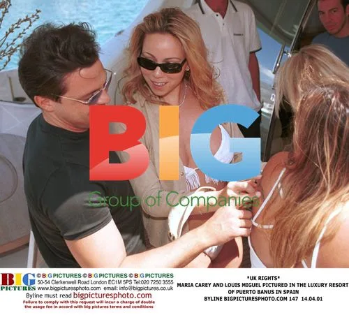 Maria Carey and Louis Miguel in Puerto Banus, Spain