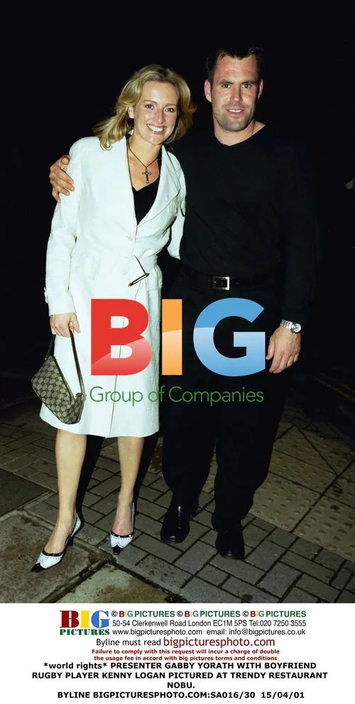Presenter Gabby Yorath with Boyfriend Kenny Logan at Nobu