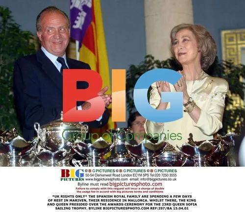 Spanish Royals at Sailing Trophy Ceremony in Mallorca