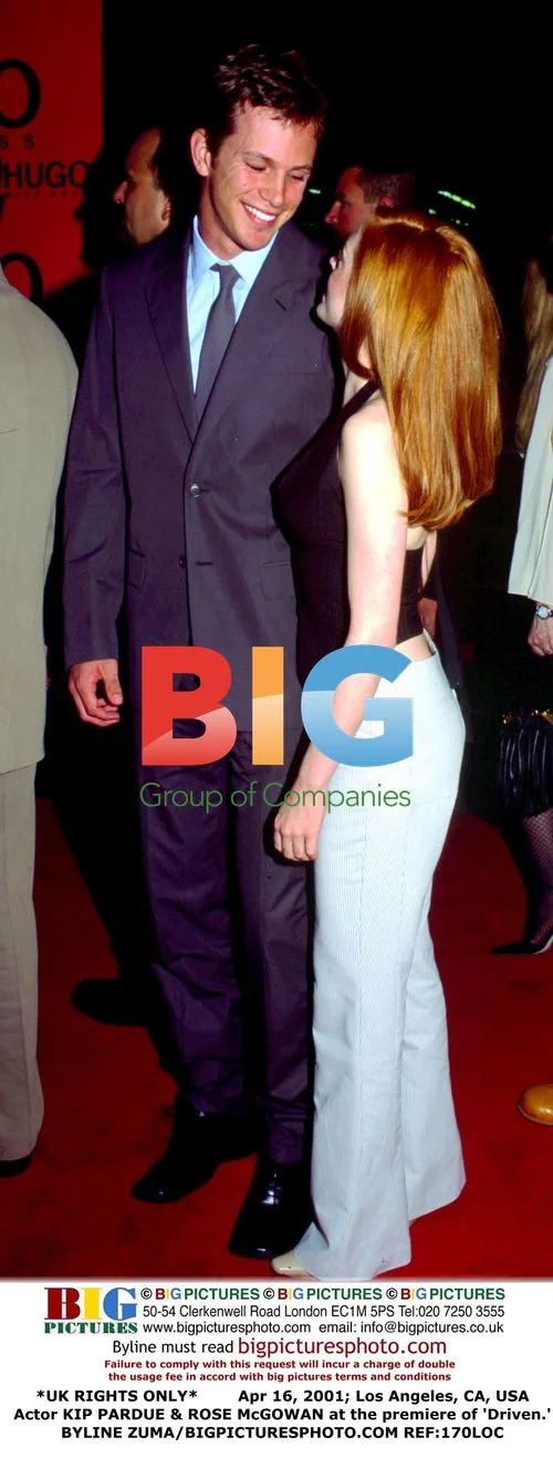 Kip Pardue & Rose McGowan at 'Driven' Premiere
