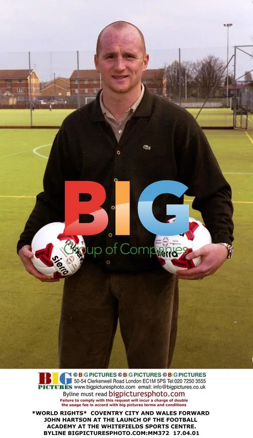 John Hartson at Football Academy Launch