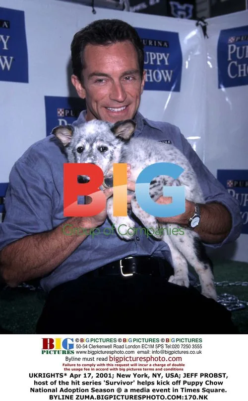 Jeff Probst Promotes Puppy Adoption in NYC