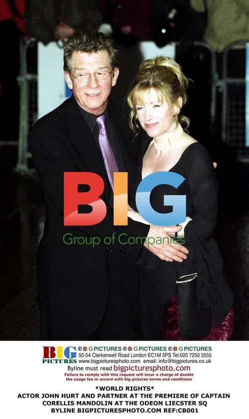 John Hurt and Partner at Captain Corelli's Mandolin Premiere