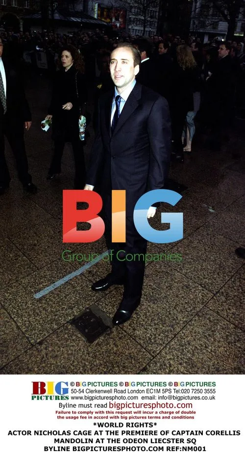 Nicholas Cage at 'Captain Corelli's Mandolin' Premiere